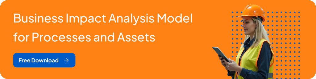 Business Impact Analysis Model for Processes and Assets in the manufacturing industry