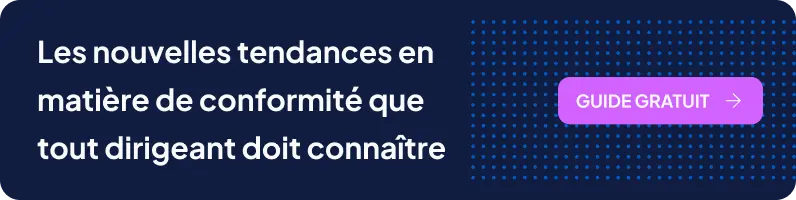 Banner - Les nouvelles tendances en matière de conferomité que tout dirigeant doit connaître - Guide gratuit. Conception de produit centrée sur la conformité.