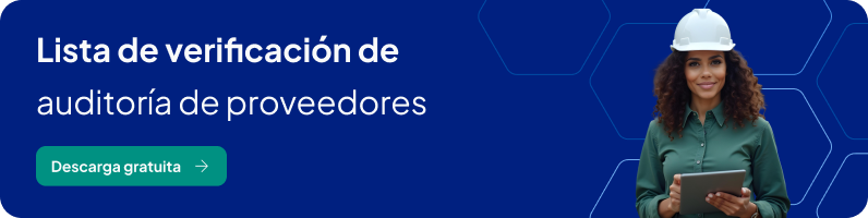 Lista de verificación de auditoría de proveedores