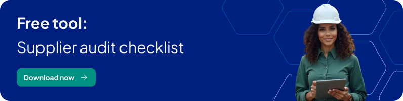 Supplier audit checklist