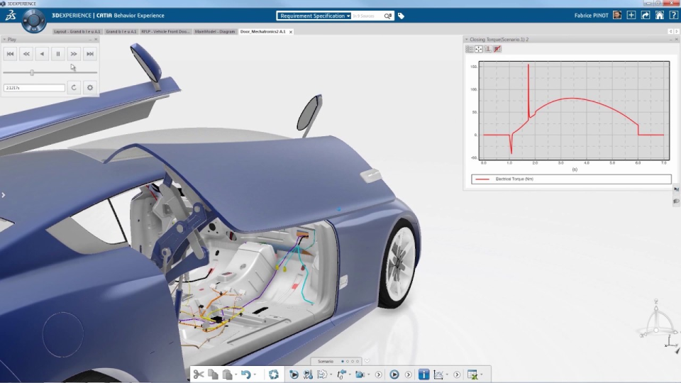 Screenshot della Catia Dassault
