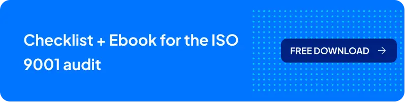 Checlist + ebook for the ISO 9001 Audit