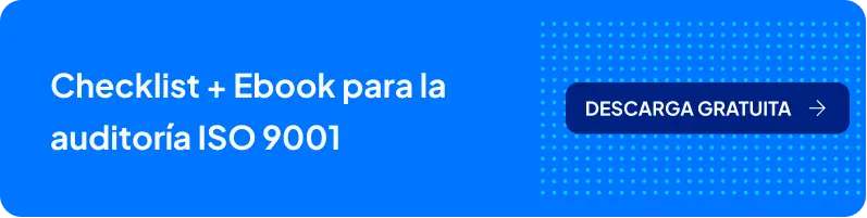Checklist + ebook para auditoría ISO 9001