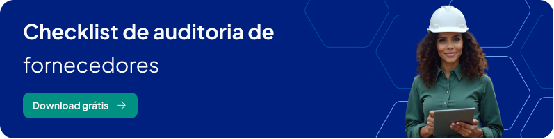 Checklist de auditoria de fornecedores - Banner