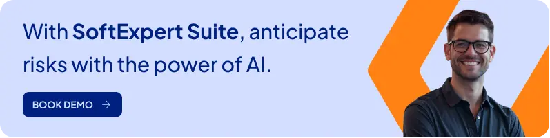 With SoftExpert Suite, anticipate risks with the power of AI - Banner