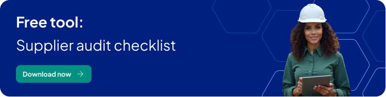 Free tool - Supplier audit checklist - Banner