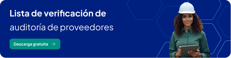 Lista de verificación de auditoría de proveedores - Banner
