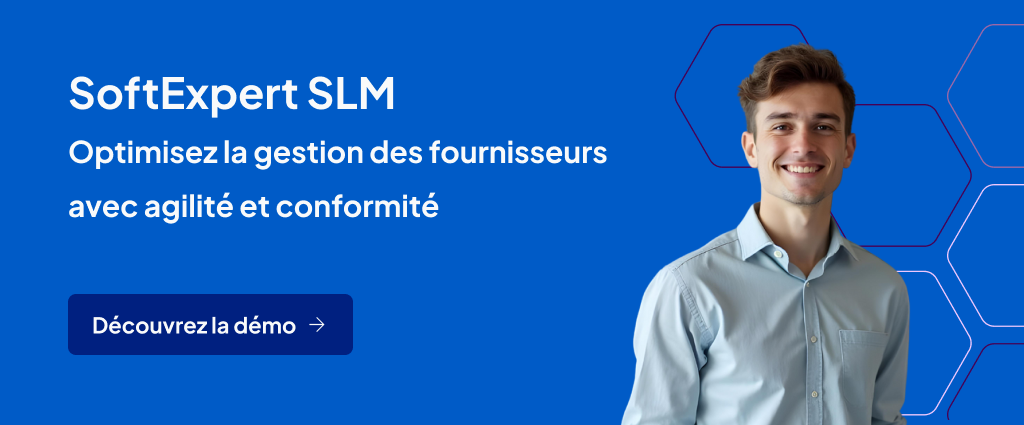 SoftExpert SLM - Optimisez la gestion des fournisseurs avec agilité et conformité - Découvrez la démo (Banner)