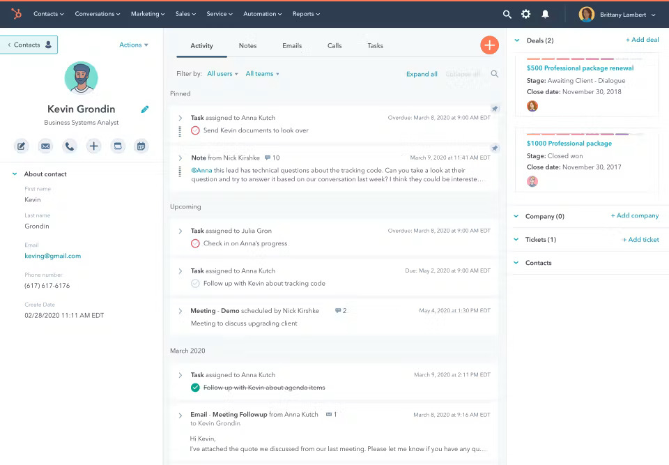 HubSpot Sales Hub